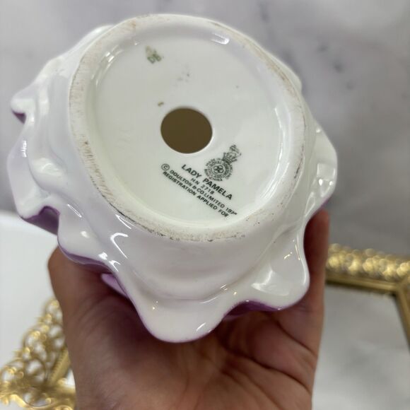 Vtg 40s 50s Peasant Pottery Art Sally girl Figurine Planter 7" Kitschy Cottage - Picture 3 of 13